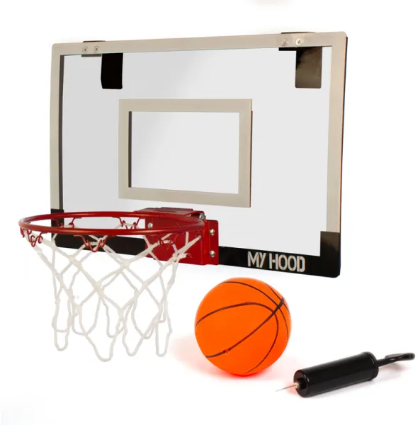 My Hood - Minibasket med tavla - Inkluderar boll och pump