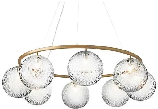 Nuura Miira 8 Circular Kandelaber Mässing/Optic